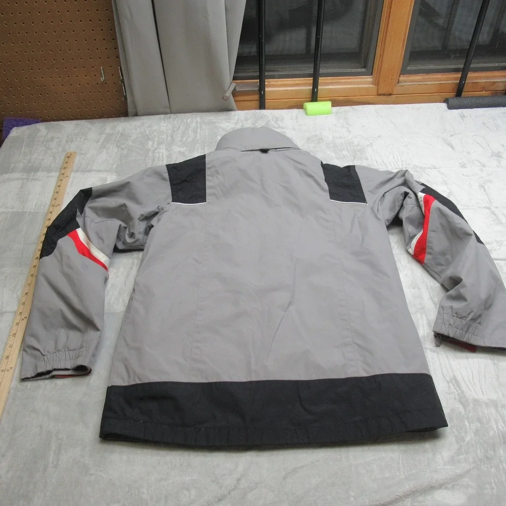 Columbia Jacket Youth XL 18/20 Gray Vertex Removable Liner Skiing Snowboard 3in1